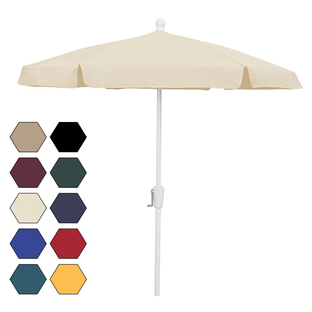 Fiberbuilt Umbrellas & Cushions 7GCRW-Natural 7.5